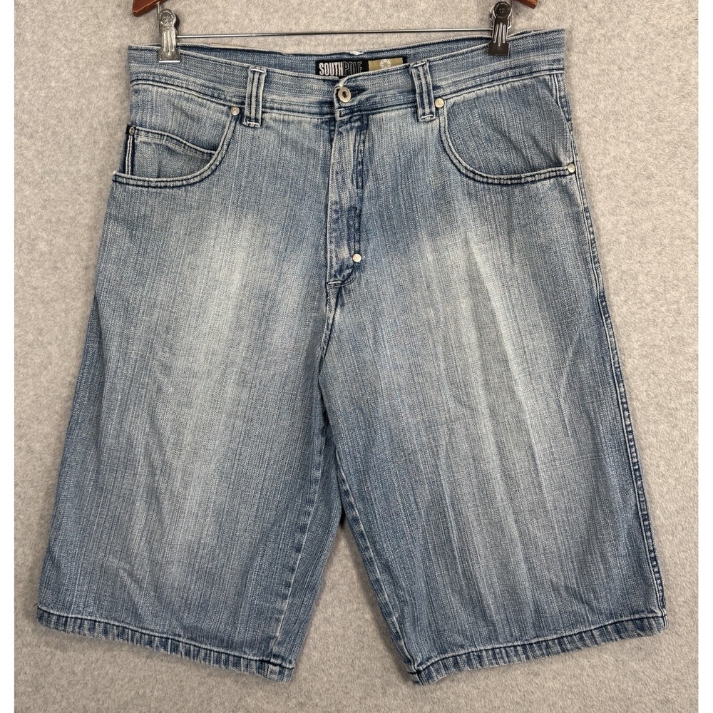 Southpole Baggy‎ Denim Shorts Size 36 Jorts Y2K Hip Hop Skater Baggy VTG Hip Hop